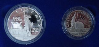 1886 1986 u s liberty coins silver dollar half dollar
