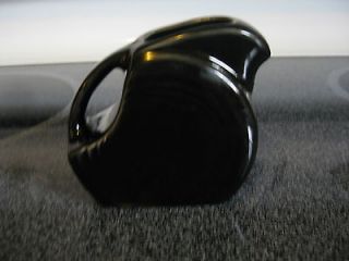 fiestaware mini disk pitcher in black new 