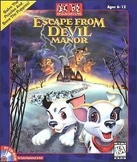 Disneys 101 Dalmatians Escape From DeVil Manor PC CD animated movie 