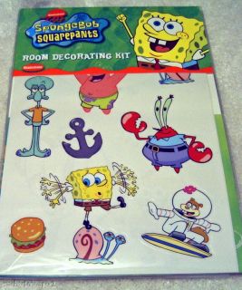 spongebob squarepants characters room decorating kit  13