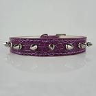spiked studded gator leather dog pet collars size xs s