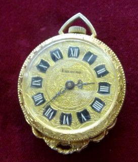 Vintage LUCERNE Swiss Made Manual Wind Double Sided POCKET WATCH/CAMEO 