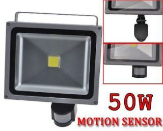 50W led flood light with PIR Motion Sensor light AC 110 240V white 