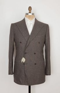 NWT $6K BORRELLI Napoli Gray D/B Suit 40 (50) Handmade n Italy of 
