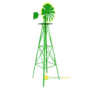 Newly listed 8 FT Wind Mill Weather Rust Resistant Garden Wind Blow