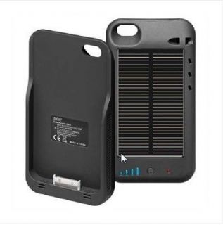 Solar Charging Battery Juice Pack Boost Case Charger for iPhone 4 / 4S 