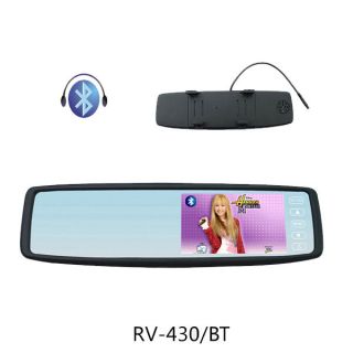 inch TFT LCD Car Bluetooth Rearview Monitor Mirror, 2 AV out 