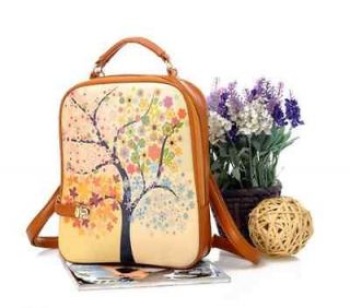 Girls Fashion Tree Print Backpack Travel rucksack Shoulder bag FB0416A