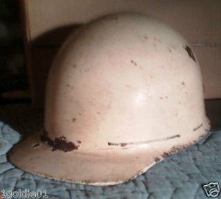 vintage fiberglass coal miner s safety helmet hat 1940 s