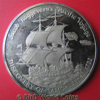   TALA PROOF PACIFIC VOYAGE SHIP CU NI 39mm CROWN MINT3,000 COINS