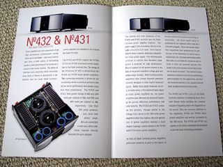 mark levinson 431 432 power amplifier brochure from canada time