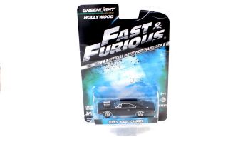 Greenlight Fast & Furious Doms 1970 Dodge Charger Black 1/64 Diecast 