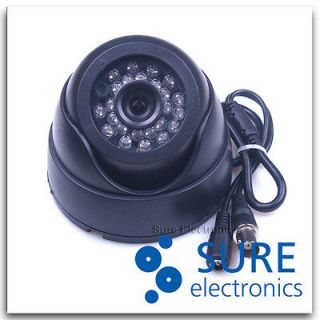   CMOS Color 24 IR LED Dome Camera PAL 3.6mm Lens CCTV Security Night