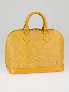 louis vuitton tassil yellow epi leather alma bag