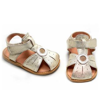 SALE Girls Livie & Luca Celestina Gold Shimmer Sandals 6 12 NEW