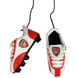 arsenal mini football boots rear view mirror car hanger from