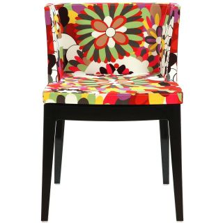 LexMod Mademoiselle Style Accent Chair with Black Acrylic Base