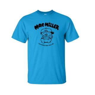 Mac Miller Black Logo T Shirt rap hip hop knock most dope multi color 