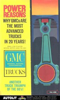 1961 gmc coe tractor truck mailer brochure 