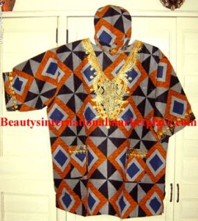 African Clothes/Hippie​/Hippy/Smock/U​nisex/Dashiki shirt #2 