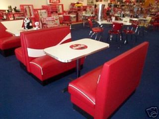 coca cola diner booth and table licensed by coke time