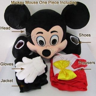 Adult Mickey Mouse Costume Mascot Cartoon Dress Party Clothing