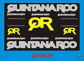 quintana roo lucero bike frame decal stickers kit time left