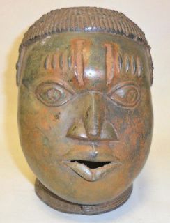 african art tribal art benin bronze head 