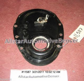 gm 305 chevy engine timing chain cover 1967 94 11587