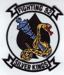 FIGHTING 92 U.S.NAVY PATCH ATTACK SQUADRON FIGHTER AIRCRAFT PILOT 
