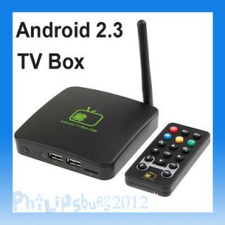   Android 2.3 HD 1080P Internet TV Box WIFI Media Player HDTV /WMA