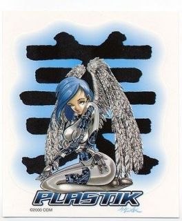 SEXY Manga PLASTIK ANIME ROBOT ANGEL Metal Spy Pin up Girl STICKER 