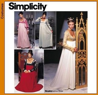 Renaissance Dress Gauntlets 14 t 20 NEW Gown SCA Costume Simplicity 