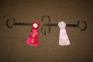 new horse show ribbon rack holder horse shoes nice time
