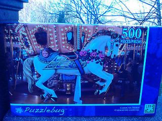 NEW 500 pc Puzzle CAROUSEL HORSE Merry Go Round Fair Amusement Park