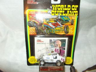 World of Outlaws Doug Wolfgang white #45 sprint car collectable