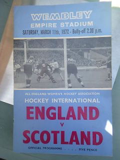 Wembley Empire Stadium England vs. Scotland Hockey Match March 11th 