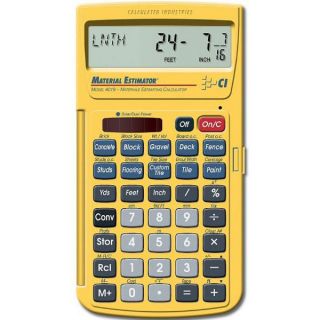 Calculated Industries 4019 Materials Estimating Calculator NEW