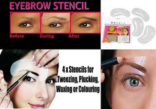   Stencil Styles Shaping Waxing colouring Kit Hollywood Makeup Eye brow