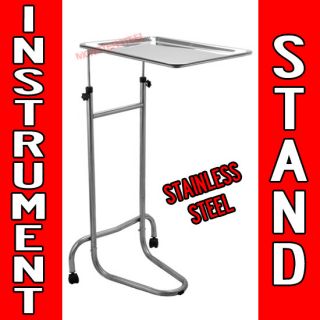   Instrument Stand Tattoo Body Piercing STEEL TRAY Equipment Tools Mayo