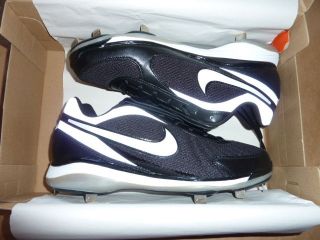 Nike Air Zoom Coop V 5 Mens Baseball Cleats Size 12 Black Maroon Red 