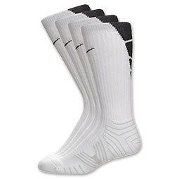 NEW Nike White and GREEN Elite Vapor Football Socks Large 8 12 SPEED 