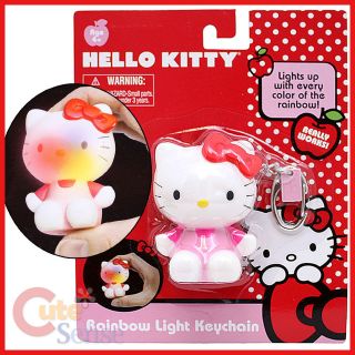 sanrio hello kitty figure key chain holder 3 pvc light