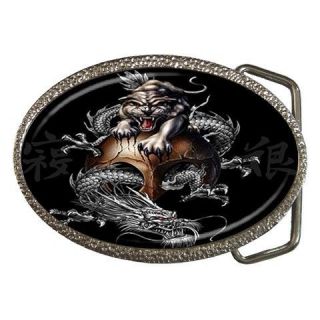 dragon tiger yin yang rare belt buckle new from hong