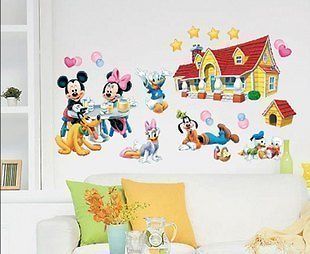 fix mickey mouse home garden wall stickers wall home decor