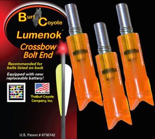 Burt Coyote Lumenok Crossbow Gold Tip Bolt #00027 w/ Red Crescent End 
