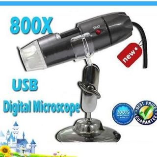   2MP 8 LED 800 X USB Digital Microscope Endoscope Magnifier Camera awt