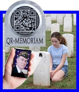 qr memorial marker screen printed outdoor quality qr code time