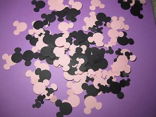 Mickey Mouse and Minnie Mouse Ears Confetti Disney Party 125 lt pink 