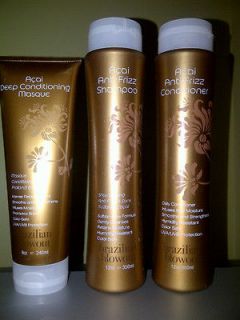   Blowout Acai Deep Condtioning Masque, Shampoo and Conditioner 3 Items